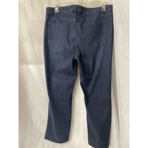 J. Jill Denim Jeans Barely Boot Cut Size 16 Casual Western Smooth Fit - Picture 2 of 3